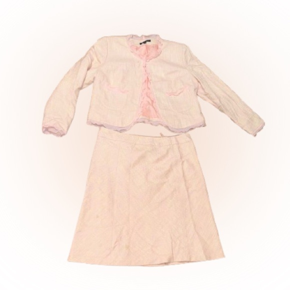 Larry Levine Pink two piece Set Classic Style